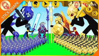 FINAL BOSS ICE, XIPHOS, SPEAROS VS GIANT BOSS GOLDEN SPEARTONS | Stick War Legacy Mod | Stick789Apk screenshot 5