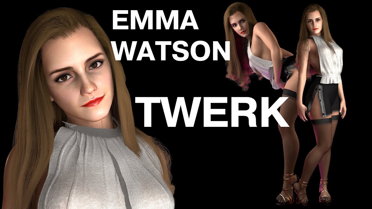 3D SUPER REALISTIC EMMA WATSON TWERKING!What can men ask for? 