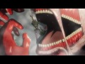 COLOSSAL TITAN EATS YMIR | Attack on Titan Season 2 Episode 7