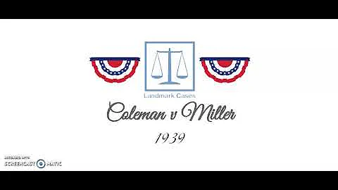 Coleman v Miller (1939)