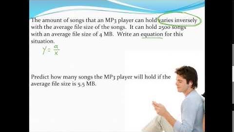 Modeling inverse variation (with application)