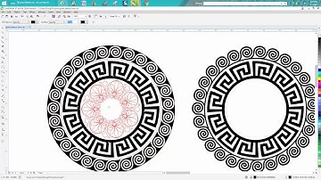 Corel Draw Tips & Tricks Greek Pattern clean up, a hard one! PART 6