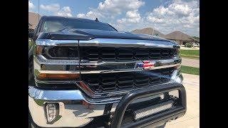 American Flag Chevy Bowtie Install - 2017 Chevy Silverado