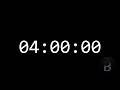 4 Hour Timer Black Screen | Digital Countdown for Study, Sleep &amp; Deep Focus