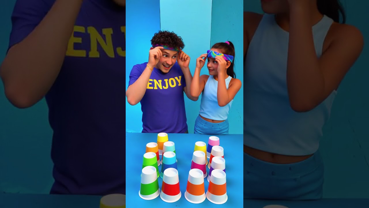 Cup Challenge Gone Crazy! 🥤😱#challenge  #fun