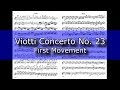 Ref:go3k189qTPE Viotti violin concerto no 23 in g major first movement