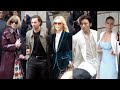 Giorgio armani milan fashion week 20242025 vip street style 4k 60fps