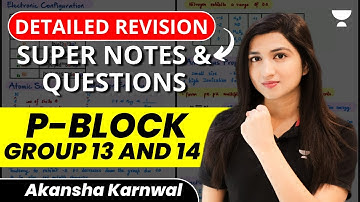 P Block | Group 13 and 14 | NEET 2023 | 15 Days Revision | Akansha Karnwal