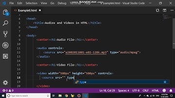 Audio and Video files in HTML