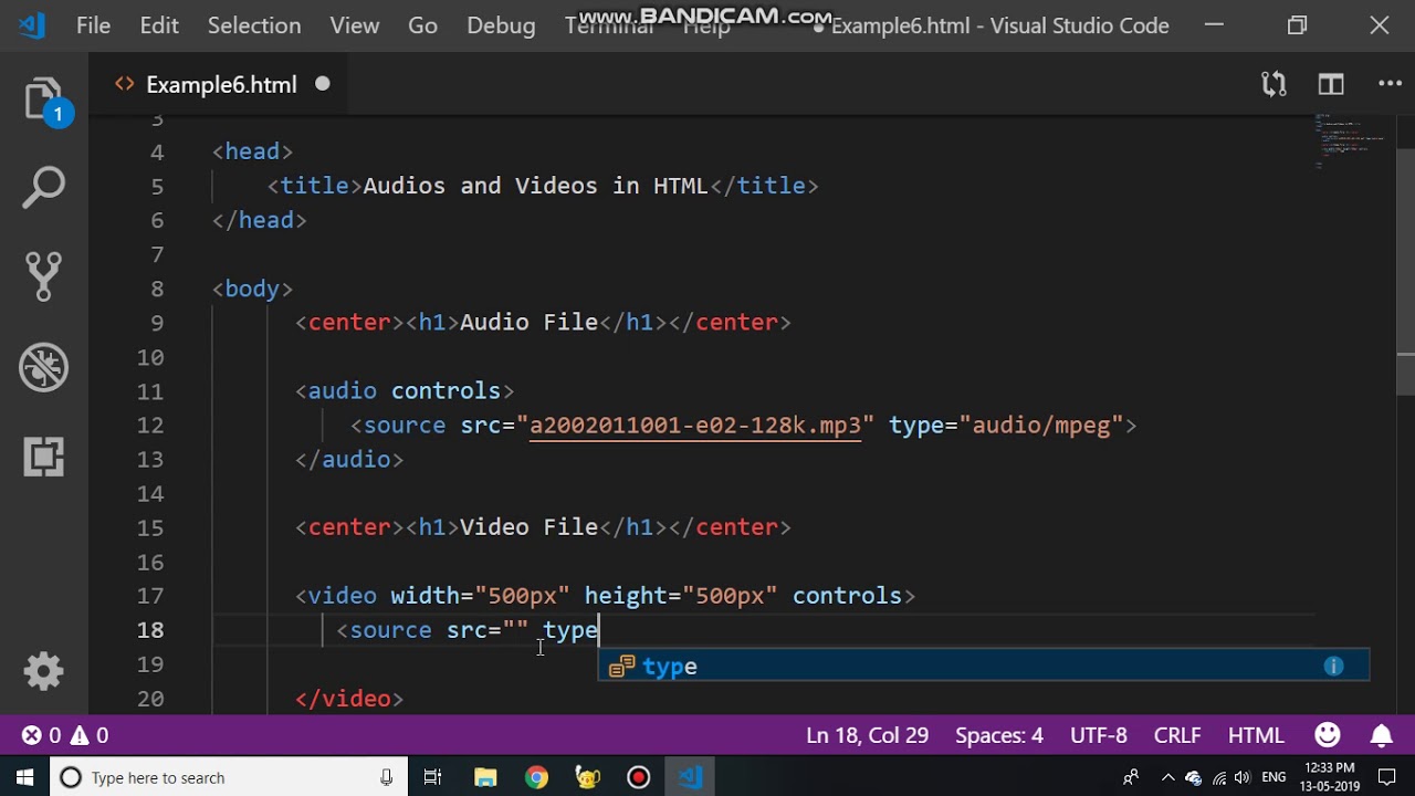 Audio and Video files in HTML - YouTube