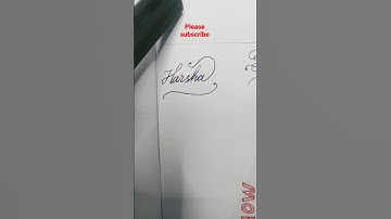 How to write Name Harsha in Cursive writing #calligraphy #handwriting #calligraphymasters #writing
