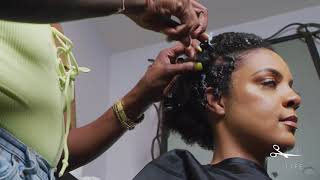 Coil Curls on natural hair using Ampro Pro Styl!