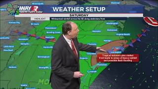 Showers and Thunderstorms Likely Saturday with Pockets of Heavy Rainfall
