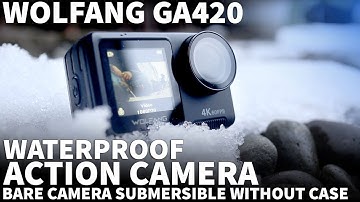 Wolfang GA420 4K Action Camera with Test Shots -  Submersible Waterproof Sport Camera Without Case