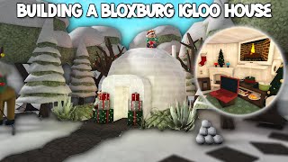 BUILDING A BLOXBURG IGLOO HOUSE WITH THE NEW UPDATE ITEMS