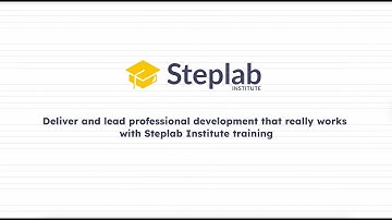 Join a Steplab Institute training event for an unmissable day of professional development