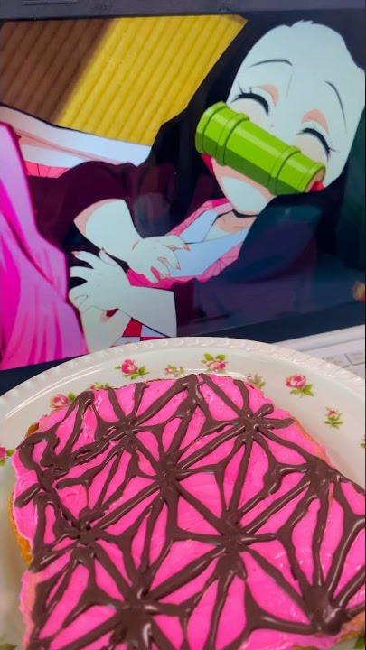 Demon Slayer Nezuko Toast ASMR💗 | KAWAII AESTHETIC #kawaii #asmr #kawaiiasmr #demonslayer #nezuko