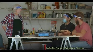 Isabelle Gaborit, encaustic artist, No Place Like Home Episode 3 August 23 2020