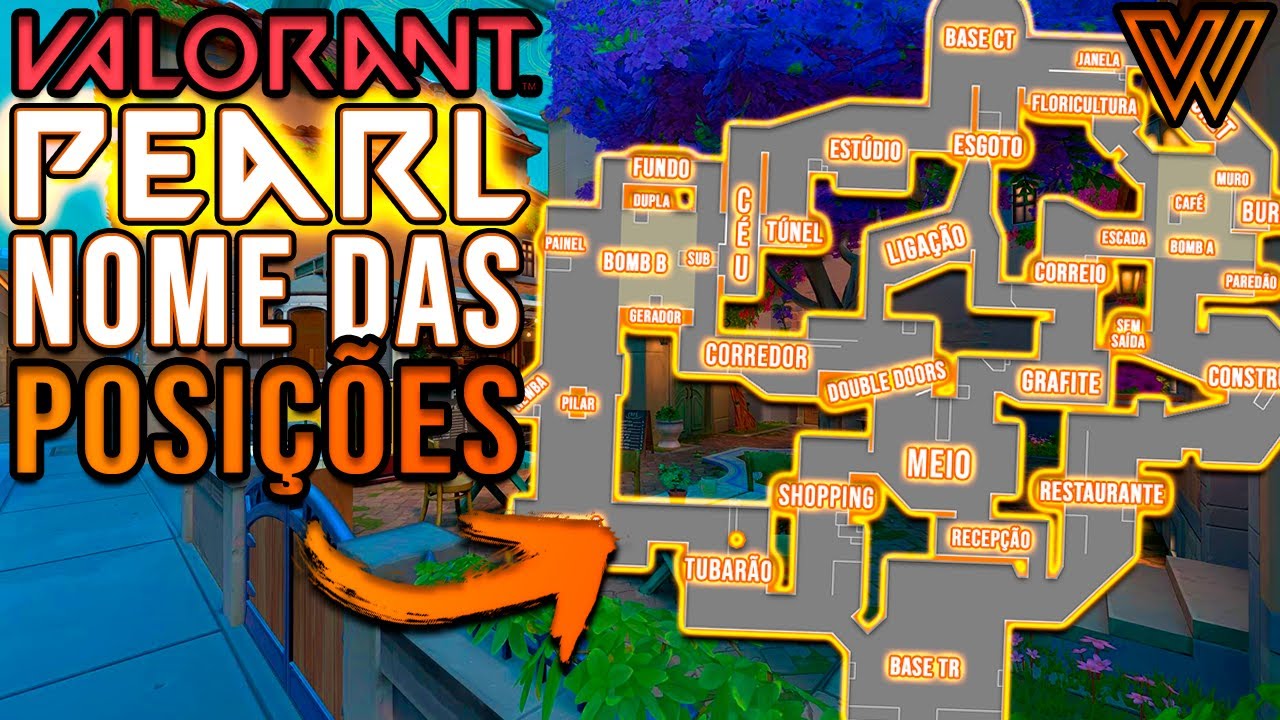 ASCENT  Conheça o NOME das POSIÇÕES do MAPA de VALORANT! 