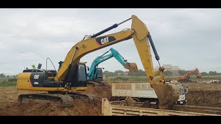 รถแบ็คโฮ CAT 320D2 & KOBELCO SK200 SUPER XM เพชรไผ่หลิวมาเยือนไม่สะเทือนได้ไง ฝากเนื้อฝากตัวด้วยครับ