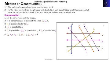PARALLEL EQUIVALENCE RELATION - CBSE XII STD MATHEMATICS ACTIVITY 2