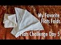 How to fold flat Cloth Diapers! Flats and Handwashing Challenge: Day 5