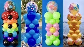 Dollar Store Balloon Columns! Triple-Stuffed