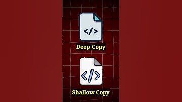 Deep Copy Vs Shallow Copy Explanation #shorts #ytshorts #shortvideo #youtubeshorts