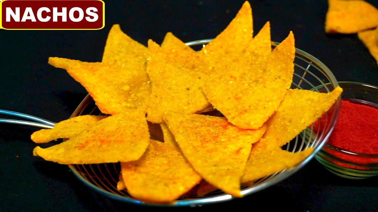 Homemade Crispy Nachos Recipe in Hindi (नाचो चिप्स्) | Corn Tortilla Chips | CookWithNisha | Cook With Nisha