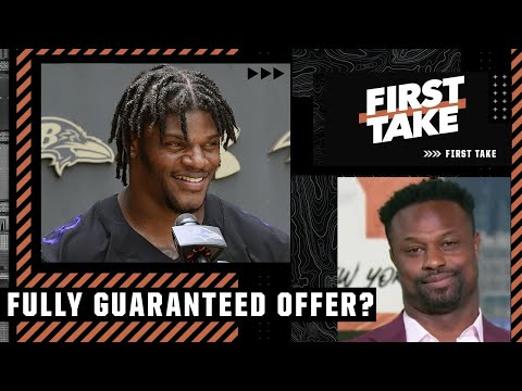 Bart Scott: I don't think the Ravens would offer Lamar a fully guaranteed contract | First Take