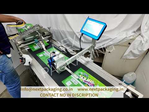 Tij inkjet printer with automatic pouch feeding system | Friction feeding machine for big pouchs