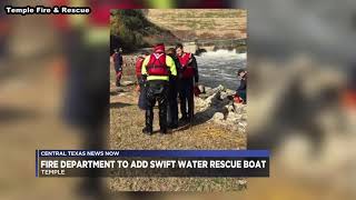 Temple Fire and Rescue receives grant to purchase swift water rescue boat