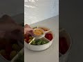 6 Compartment Fruit and Nuts Serving Tray with Lid