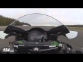 Kawasaki h2 0180mph straight line run  onboard  motorcyclenewscom