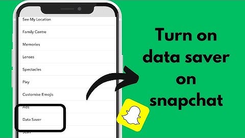 How to enable data saver on Snapchat in 2024|enable snapchat setting