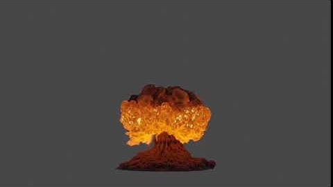 Nuclear explosion Blender