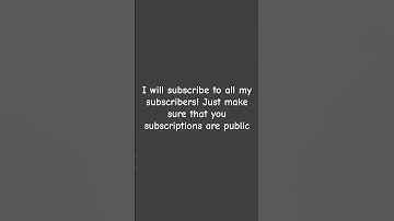 I am subscribe to my subscribers!  Just make sure your subscription￼s are public!! #freesub #plssub￼