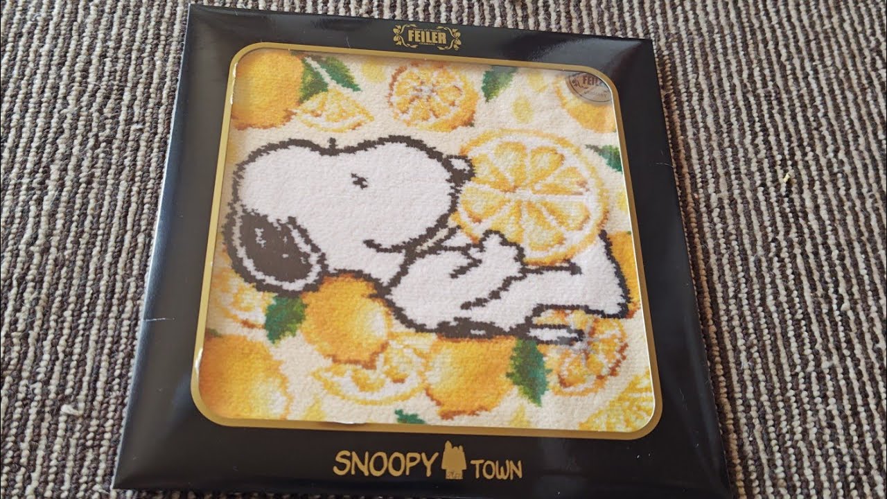 スヌーピーグッズ紹介 フェイラーコラボハンドタオル ＃JAPAN 