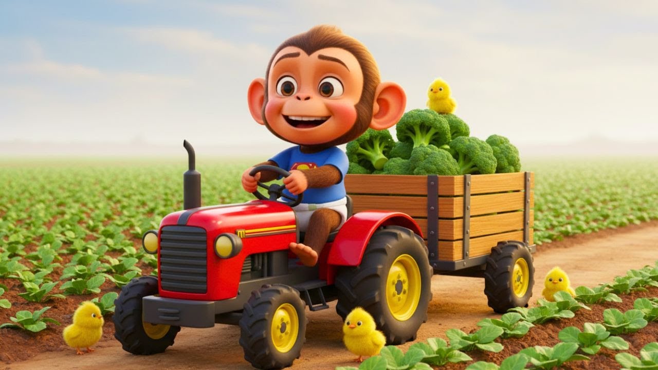 🚜Monkey Nana Trains Chickens to Protect Cauliflowers|Hard Work Brings Huge Har