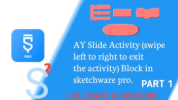 AY Slide Activity (swipe left to right to exit the activity) Block in sketchware pro