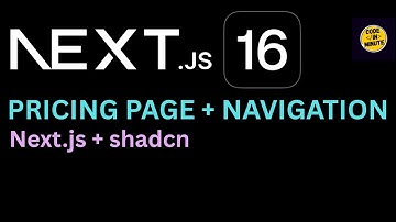 Create a Pricing Page with Navigation in Next.js 16 (shadcn/ui) #nextjs #reactjs #shadcn #shadcnui