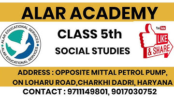 Alar Academy CLASS 5 | SOCIAL STUDIES | CHAPTER 5 NATURAL RESOURCES| PART 3