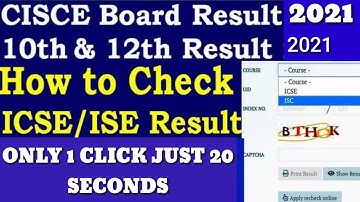 How to check ICSE Result 2021 | cisce board icse result 2021 | How to download ICSE /ISC result 2021
