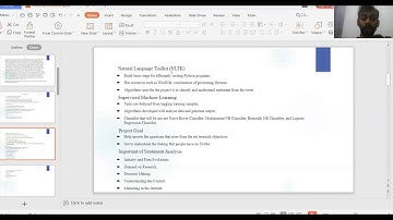Thesis presentation video on Sentiment Analysis of Twitter Data