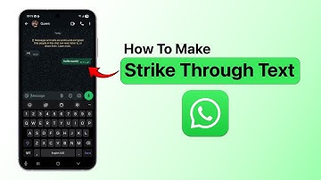 How to Make Strikethrough Text in WhatsApp (Hidden Formatting Trick!)