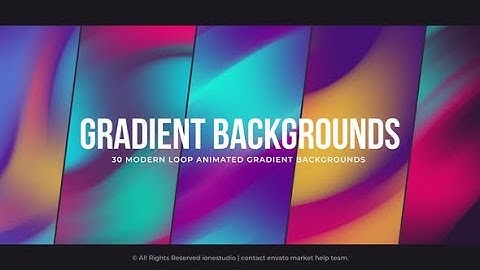 Gradient Backgrounds | After Effects Template