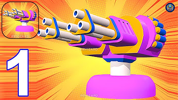 Tower Gun Army - Merge Defense - Gameplay Walkthrough Part 1 Shooting Towers: Merge Defense