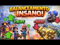 BUFFS ABSURDOS E NERFS CRIMINOSOS 😱BALANCIAMENTO CLASH ROYALE