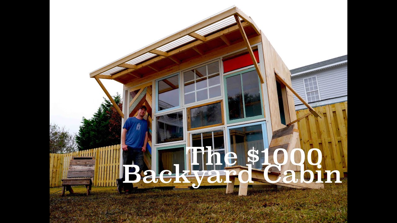 $1000 Tiny House Office/Art Studio/Greenhouse w/Salvaged 
