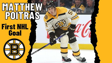 Matthew Poitras #51 (Boston Bruins) first NHL goal Oct 22, 2023